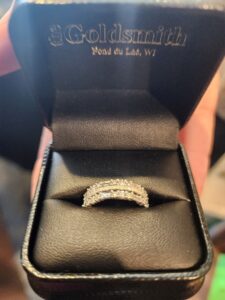 diamond ring inside a ring box